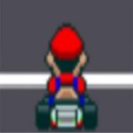 Classic Mario Kart Atari-Style Racing Game