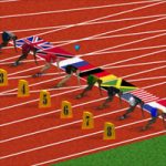 Olympic Running Game for Sakhr Computer