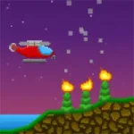 Helicopter Firefighter – Atari Game